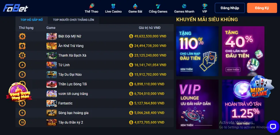 Thưởng chào mừng Win58 Code